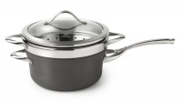 Calphalon Contemporary Nonstick Simmer Down 4-1/2-Quart Saucepot with Steamer Insert and Glass Lid