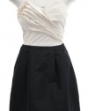 Max & Cleo Black/White Pleated Strapless A-Line Dress 4