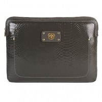 MARC by Marc Jacobs Tech Turnlock Python Shine Print Patent Leather 13 Laptop/Notebook/Tablet Case - Faded Aluminium