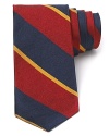 Pep up your prep-school style with this traditional stripe tie from Jack Spade, crafted in soft silk for an urbane touch.