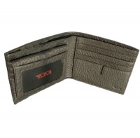 Tumi Sundance Passcase Flip Wallet with Double Billfold in Black