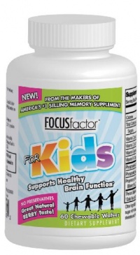 Factor Nutrition Labs Focus Factor for Kids, Berry Blast, 60-Chewable Wafers Bottle