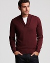 A classic shawl collar sweater, rendered in rich wool from BOSS Black.