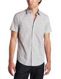 Ben Sherman Men's Short Sleeve 60's Geo Print Woven Shirt