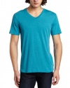 Volcom Men's Solid Heather V-Neck Too Short Sleeve Tee