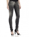 True Religion Women's Stella Splatter Skinny, Black, 31