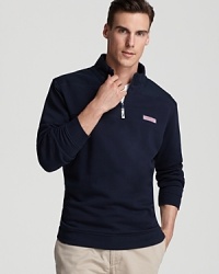 This pullover halfzip from Vineyard Vines lends a timeless layer in a cotton knit.