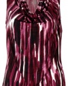 Calvin Klein Women's Cowl Neck Sleeveless Blouse Small Claret [Apparel]