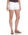 AG Adriano Goldschmied Women's Bonnie Short, White Thrasher, 26