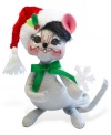 The type of mouse you want in your house, this Christmas figurine boasts the soft, flexible features and unmistakable whimsy of Annalee.