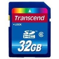 Transcend 32 GB SDHC Class 6 Flash Memory Card TS32GSDHC6