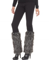 Feel fierce with every step with these faux fur boot toppers by David & Young that will help you take a walk on the wild side.