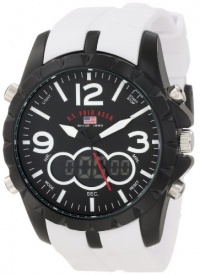 U.S. Polo Assn. Men's US9250 White Analog Digital Strap Watch