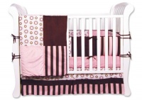 Trend Lab 4 Piece Crib Bedding Set, Bubblegum