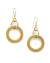 THE LOOKTiered hoop designMesh detail18k electroplated goldHook backTHE MEASUREMENTLength, about 2½ORIGINMade in Italy