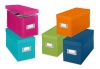 Whitmor 6754-373-5 Plastic CD Boxes Set of 5 Assorted Colors