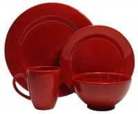 Waechtersbach Fun Factory II Red 16-Piece Dinnerware Set, Service for 4