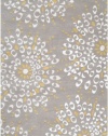 Area Rug 3x5 Rectangle Contemporary Gray-Ivory Color - Surya Naya Rug from RugPal