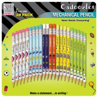 Cadoozles Mechanical Pencil Assorted Barrels 0.7 mm 28 per Pack