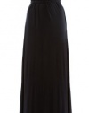 T Tahari Black Jersey Knit 'Corey' Sleeveless Belted Halter Maxi Dress X-Large