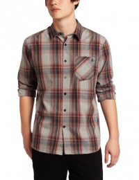 Volcom Men's Ex Factor Plaid Long Sleeve Shirt