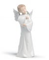 Strong in stature, this little angel offers peace, comfort and security to anyone in need. Handmade in Spain of pure porcelain.