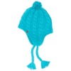 THE NORTH FACE Girls' Fuzzy Earflap Beanie M TURQUOISE BLUE