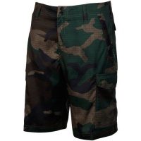 Quiksilver Rambler Print Amphibian 4-Way Stretch Hybrid Walkshort - Army Green