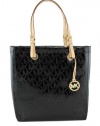 Michael Kors Jet Set Tote Metallic Black Bag