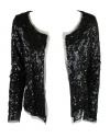 INC International Concepts Sequin Open Front Jacket