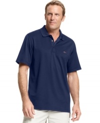 This polo by Greg Norman for Tasso Elba not only showcases your sense of style but also supports your skills out the course.