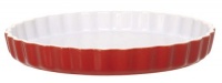 Emile Henry Quiche Dish, 11.7-Inch, 1.7-Quart, Cerise Red