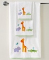 It's a zoo in here! A group of playful friends come together in this Zoo Friends hand towel, featuring friendly animals in fun and vibrant colors that your kids will adore.