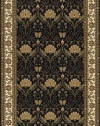 Area Rug 2x3 Rectangle Traditional Charcoal Color - Momeni Persian Garden Rug from RugPal