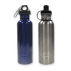 Design For Living 25-Ounce Stainless Steel Water Bottle, Blue-Stainless Steel, Set of 2