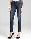 Put on your pumps and rock it downtown in these AG Adriano Goldschmied skinny jeans--dark washed for richness of color in the five-pocket silhouette you prefer.