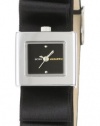 BCBGMAXAZRIA Women's BG6339 Analog Eclectic Mini Plisse' Black Dial Watch