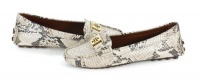 Tory Burch Kendrick Roccia Python Print Leather Loafers