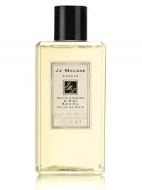 Inspired by a sun drenched morning in an English garden, White Jasmine & Mint captures the scent of jasmine, wild rose and white blossoms with an unexpected twist of wild mint. White Jasmine & Mint Bath Oil gently fragrances and moisturises the skin. Lush and softly foaming, it's pure relaxation. 8.5 oz. 