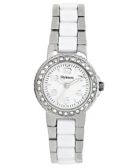 A stunning combo of silver and white create a chic watch, by Style&co.