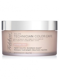 Rich and rapid, this mask submerges hair in humectants and extracts to revive just-colored condition and silkiness. All with colorlock protection. 7 oz. 