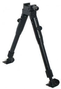 UTG Low-Profile Deluxe Universal Picatinny & Swivel-Stud Bipod