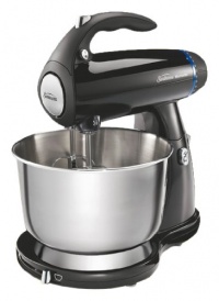 Sunbeam 2594 350-Watt MixMaster Stand Mixer with Dough Hooks and Beaters, Black