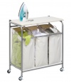 Honey-Can-Do Rolling Ironing and Sorter Combo Laundry Center