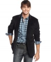 Sharpen up your style with this corduroy blazer from Kenneth Cole Reaction.