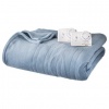 Biddeford Blankets King Heated Blanket with Analog Controllers, Sky Blue