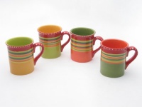 Certified International Hot Tamale Mug, Set of 4 Assorted Designs