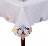 Homewear Jasmine Scatter 14 by 72-Inch Table Runner White with Cutwork and Embroidery