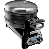 KitchenAid 7.5-in. Pro Line Waffle Iron, Onyx Black.