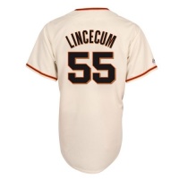 Tim Lincecum San Francisco Giants Replica Home Jersey, Ivory